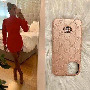 Turtle Neck Sweater Dress GG iPhone 12 cover